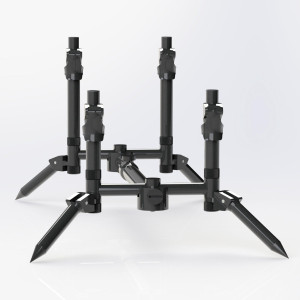 Der XTRACTOR ROD POD von Sonik dient zur stabilen Ablage der Ruten