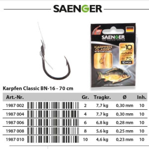 SAENGER Karpfen Classic BN-16 70cm
